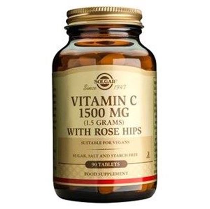 Picture of Solgar Vitamin C 1500 mg with Rose Hips Tablets - 90