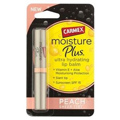 Picture of Carmex Moisture Plus Ultra-Hydrating Lip Balm - Peach Sheer Tint - 2g