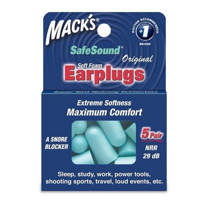 Picture of Mack's Original Soft Foam Earplugs - 5 Pairs