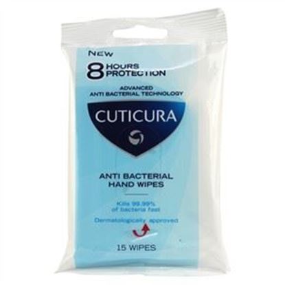 Picture of Cuticura Anti-Bacterial Hand Wipes - 15