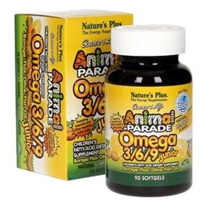 Picture of Natures Plus Animal Parade Omega 3/6/9 Junior Softgels