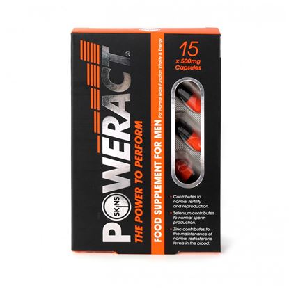 Picture of POWERACT Food Supplement for Men - 15 capsules