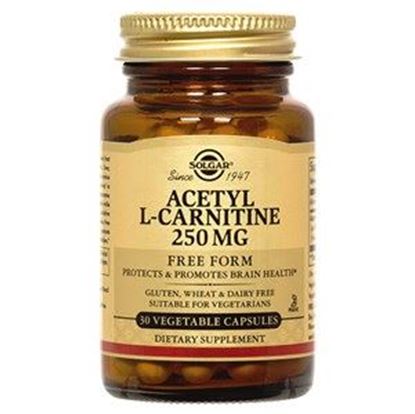 Picture of Solgar Acetyl-L-Carnitine 250 mg - 30 Vegetable Capsules