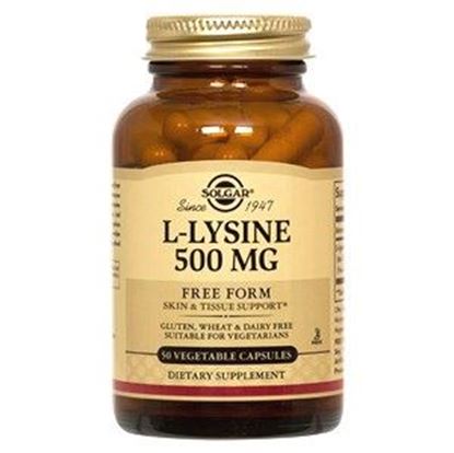 Picture of Solgar L-Lysine 500 mg Vegetable Capsules