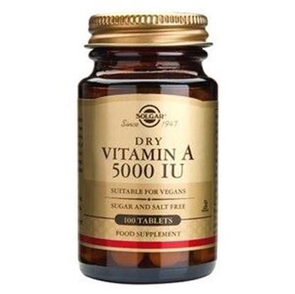 Picture of Solgar Dry Vitamin A 5000 IU Tablets