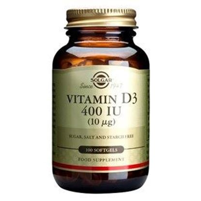 Picture of Solgar Vitamin D 400 IU (10µg) Softgels