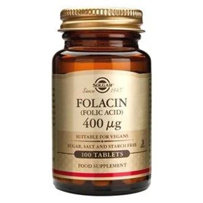 Picture of Solgar Folacin (Folic Acid) 400µg - 100 Tablets