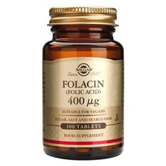 Picture of Solgar Folacin (Folic Acid) 400µg - 100 Tablets