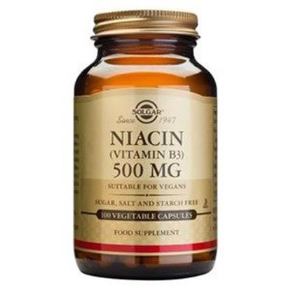 Picture of Solgar Niacin (Vitamin B3) 500 mg Vegetable Capsules