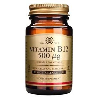 Picture of Solgar Vitamin B12 500 mcg Vegetable Capsules