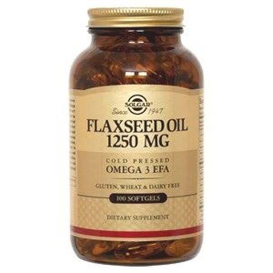 Picture of Solgar Cold Pressed Flaxseed Oil 1250 mg Softgels