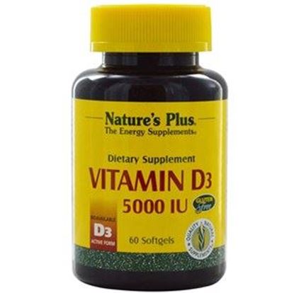 Picture of Natures Plus Vitamin D3 5000 IU Softgels