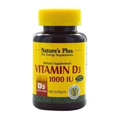 Picture of Natures Plus Vitamin D3 1000 IU Softgels