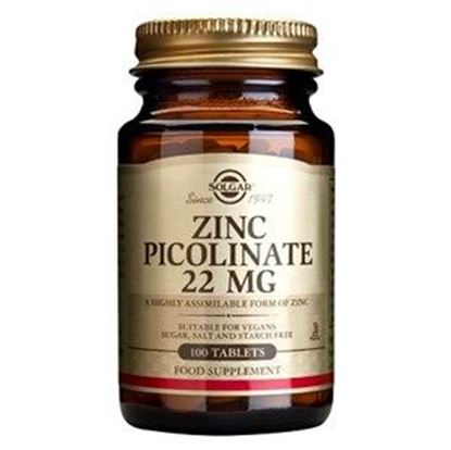Picture of Solgar Zinc Picolinate 22 mg Tablets