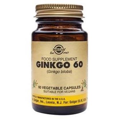 Picture of Solgar Ginkgo 60 Vegetable Capsules