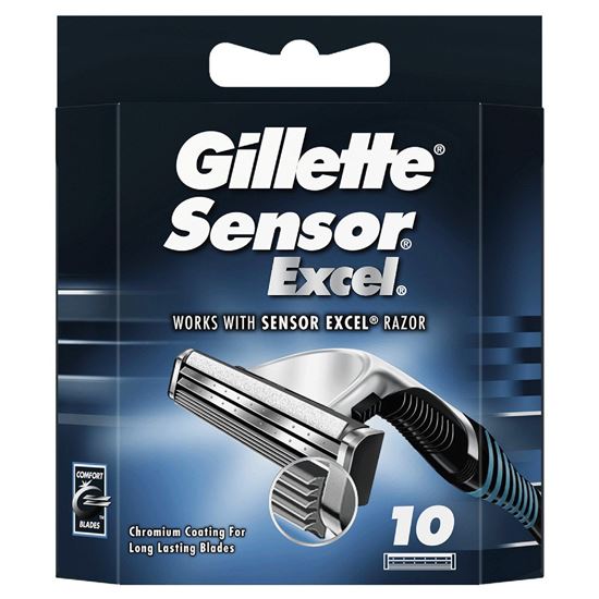 Picture of Gillette Sensor Excel Razor Blades - 10