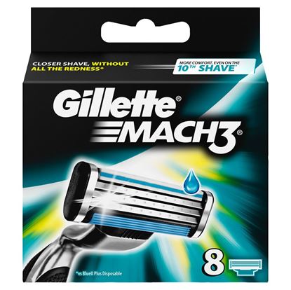 Picture of Gillette Mach3 Razor Blades - 8