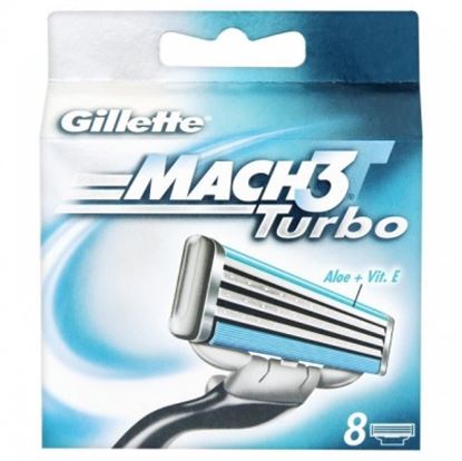 Picture of Gillette Mach3 Turbo Razor Blades - 8