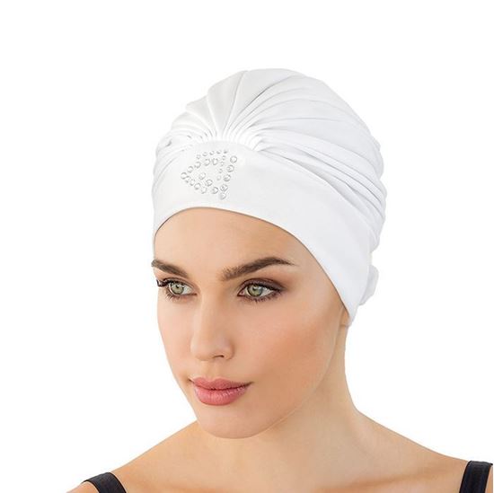 Picture of Fashy Fabric Swim Cap White 3414