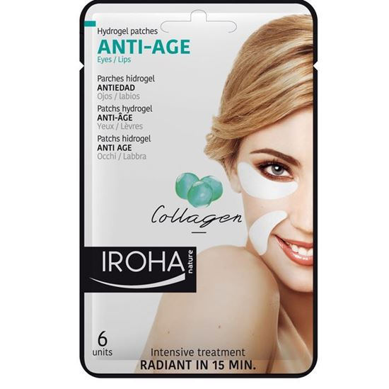 Picture of Iroha Nature Anti-Age Hydrogel Eye/Lip Patches - Collagen