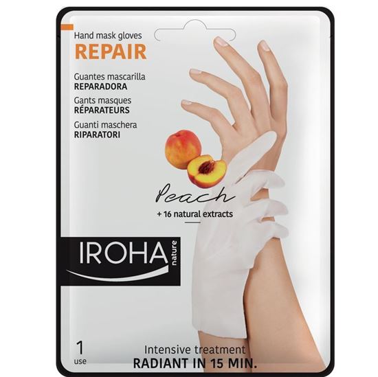 Picture of Iroha Nature Repair Hand Mask Gloves - Peach