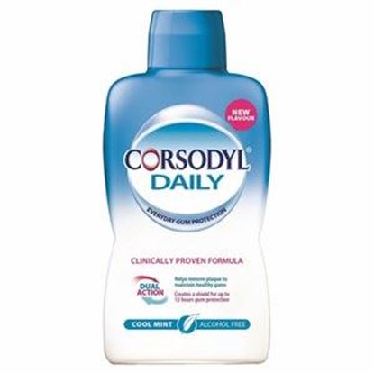 Picture of Corsodyl Daily Mouthwash - Cool Mint - Alcohol Free - 500ml