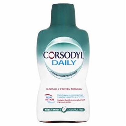 Picture of Corsodyl Daily Mouthwash - Fresh Mint - Alcohol Free - 500ml