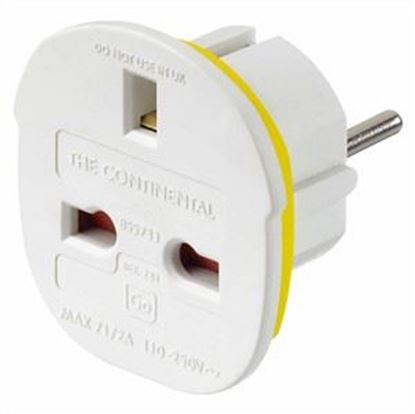 Picture of Go Travel Continental Adaptor (UK - Europe)