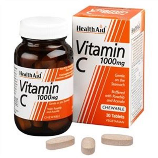 Picture of HealthAid Vitamin C 1000mg - Chewable (Orange Flavour)