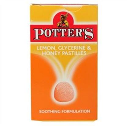 Picture of Potter`s Lemon, Glycerin & Honey Pastilles - 45g