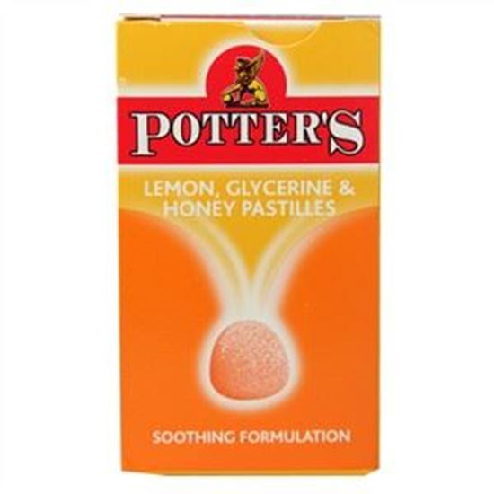 Picture of Potter`s Lemon, Glycerin & Honey Pastilles - 45g