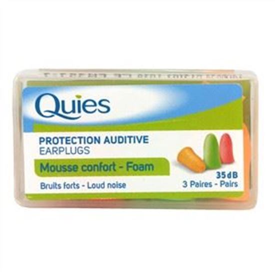Protections auditives Quies - 3 paires