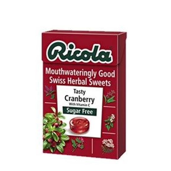 Picture of Ricola Cranberry Sugar Free Swiss Herb Drops - 45g