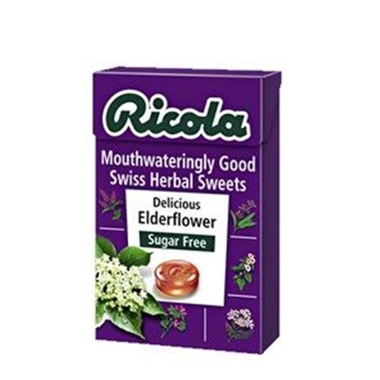 Picture of Ricola Elderflower Sugar Free Swiss Herb Drops - 45g