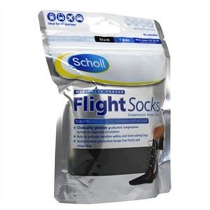 Picture of Scholl Flight Socks Black 3-6