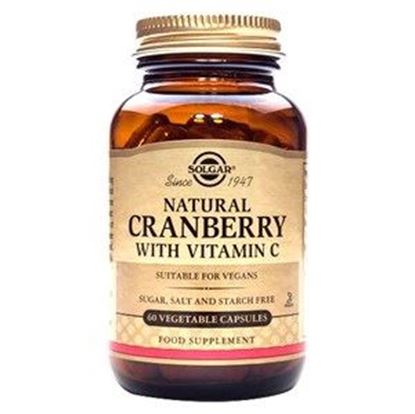 Picture of Solgar Natural Cranberry With Vitamin C Vegetable Capsules