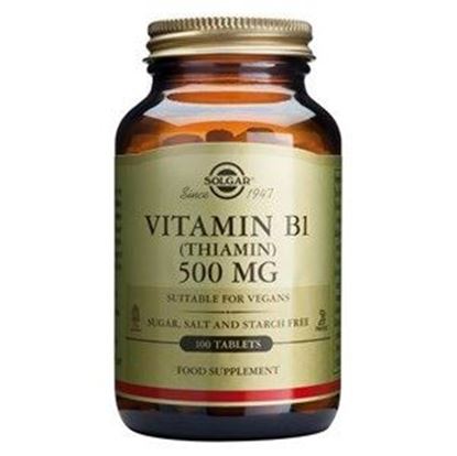 Picture of Solgar Vitamin B1 500 mg (Thiamin) Tablets