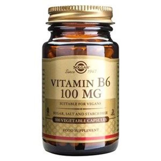 Picture of Solgar Vitamin B6 100 mg Vegetable Capsules - 100