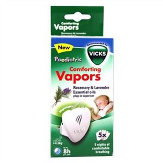 Picture of Vicks Paedriatic Comforting Vapors Rosemary & Lavender Essential Oils Plug-in Vapouriser