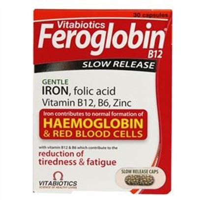 Picture of Vitabiotics Feroglobin B12 Capsules - 30
