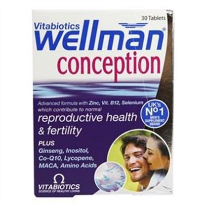 Picture of Vitabiotics Wellman Conception - 30 tablets