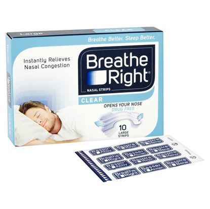 Picture of Breathe Right Nasal Strips Clear - Large