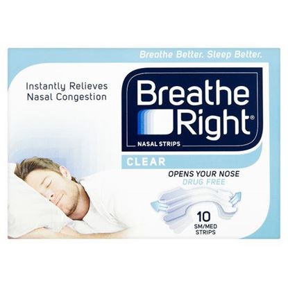 Picture of Breathe Right Nasal Strips Clear - Small/Medium
