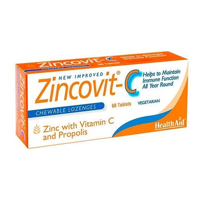 Picture of HealthAid Zincovit-C Chewable Lozenges - 60 tablets