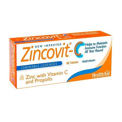 Picture of HealthAid Zincovit-C Chewable Lozenges - 60 tablets