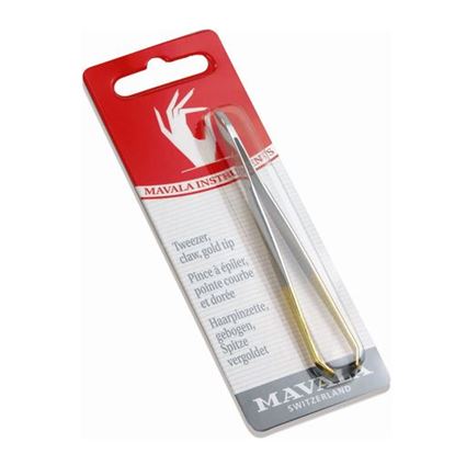 Picture of Mavala Tweezers, Claw, Gold Tips
