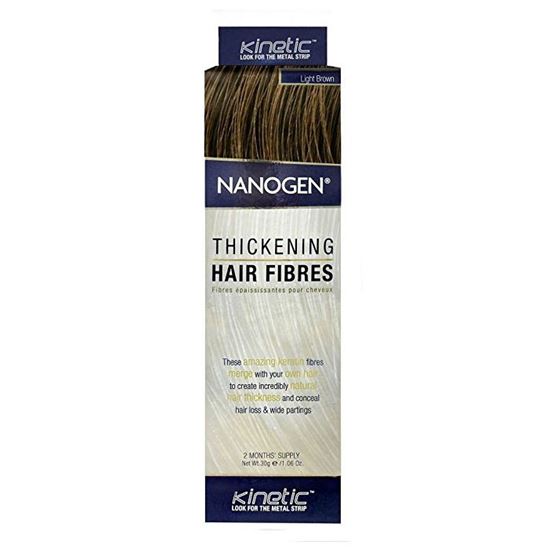 Picture of Nanogen Thickening Hair Fibres - Light Brown - 2 Months' Supply
