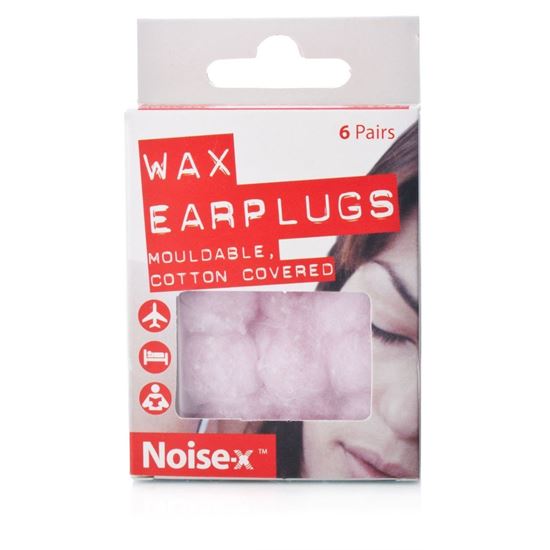 Picture of Noise-x Wax Earplugs - 6 Pairs