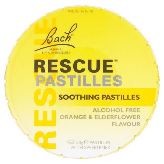 Picture of Rescue Pastilles Soothing Orange & Elderflower - 50g