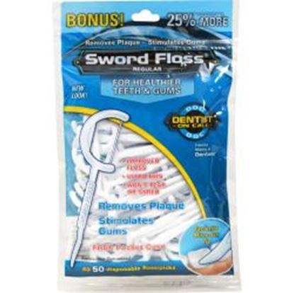 Picture of Sword Floss - Regular - 50 floss/picks